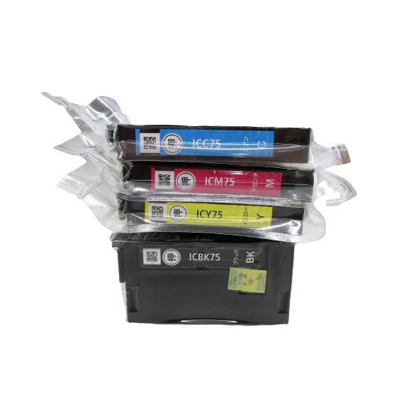 エプソン（EPSON） 純正インク IC4CL75 4色セット （目印：ふで）PX 