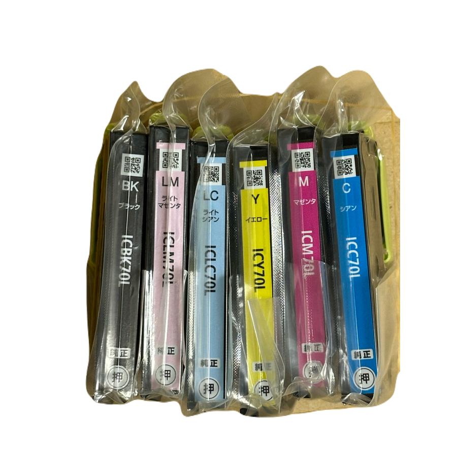 エプソン（EPSON） 純正インク IC6CL70L 6色セット（増量）目印