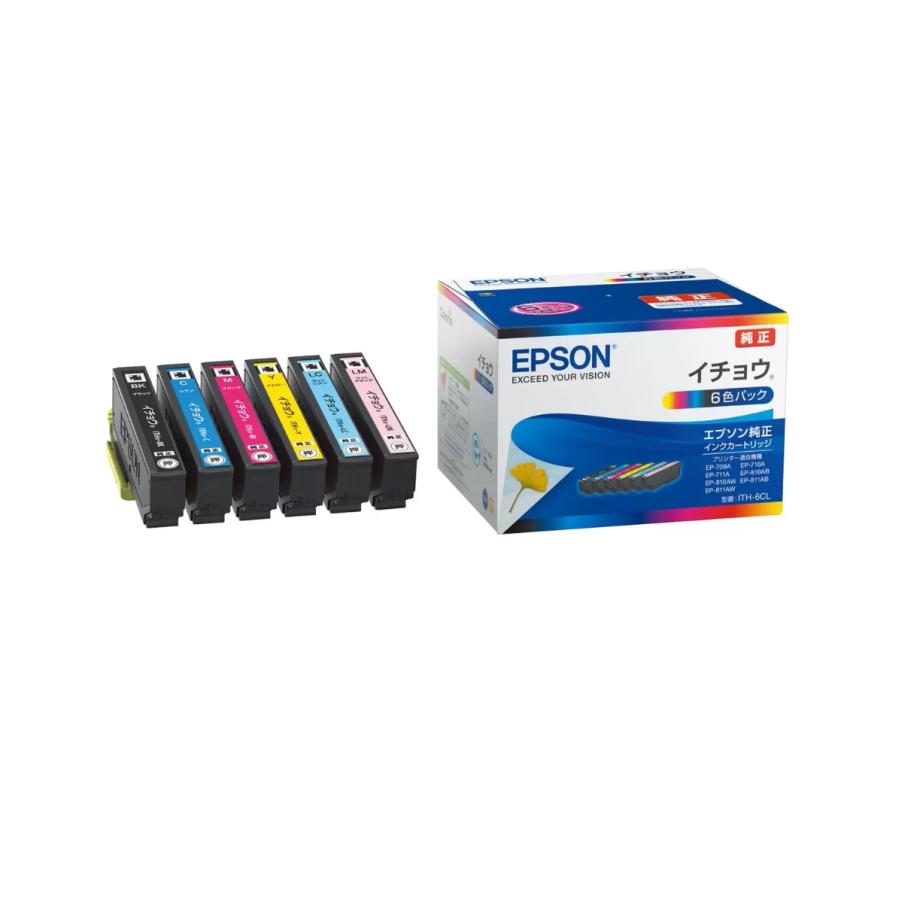 EPSON 純正 インクカートリッジ　イチョウ ITH-6CL 6色セット➕9本 エプソン（EPSON） 純正インク ITH-6CL 6色セット （目印：イチョウ