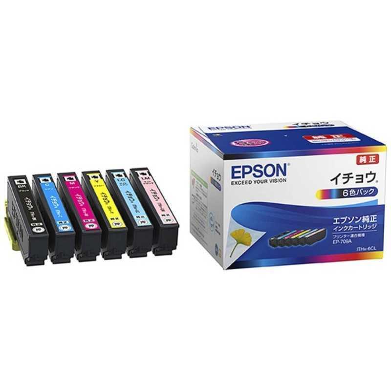 6箱セット 組合せ自由 イチョウ エプソン純正 エプソン EPSON 純正インク ITH-6CL 6色セット （目印：イチョウ
