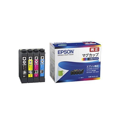 新品未開封】EPSON EW-052A ＆純正専用インクマグカップ4色パック付-