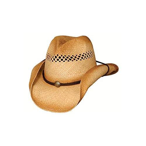 ブルハイドBlaze???Raffia Straw Cowboy Hat カラー: ブラウン ウエスタン、テンガロンハット