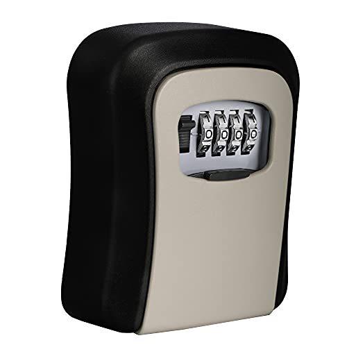 ふるさと納税 Wall Waterproof Box Lock Combination 4-Digit Box, Lock Key Security TOPHOME Mounted Keys Spare House for Box Storage Key キーボックス