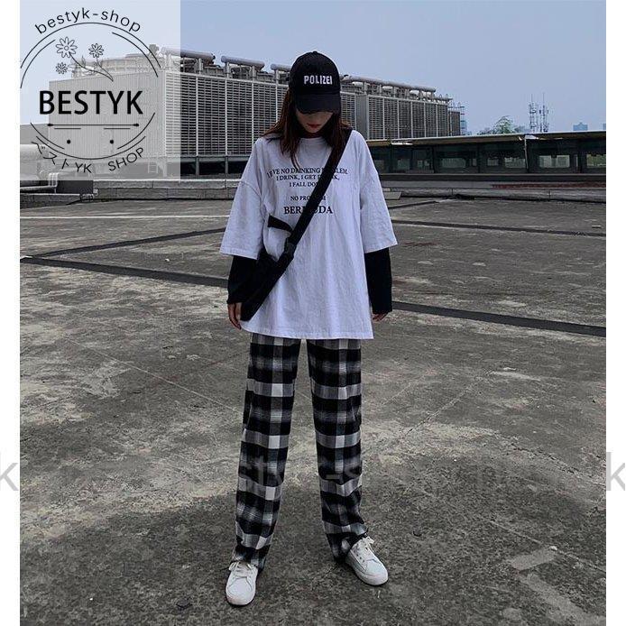 最大57%OFFクーポン-チェック柄パンツ レディース ロングパンツ