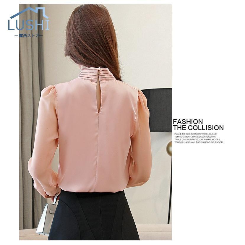 好みに合わせた-リボンブラウス ブラウ•ス レディース シャツ 韓国