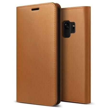 VRS Galaxy S9 対応 ケース 手帳型 本革 ベルト/マグネット なし ハンドメイド レザー 手帳 カバー カード 収納 付 スマホケース