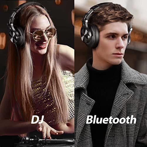 激安通販新作 OneOdio ヘッドホン Bluetooth ブルートゥース ヘッドフォン ワイヤレス オーバーイヤー ヘッドセットマイク付き 音楽再生 (黒)