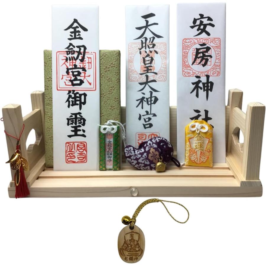 さくら禅 ] 神棚 壁掛け 万能モダン 彩雲 水晶 鳥居 国産 ひのき 檜 製