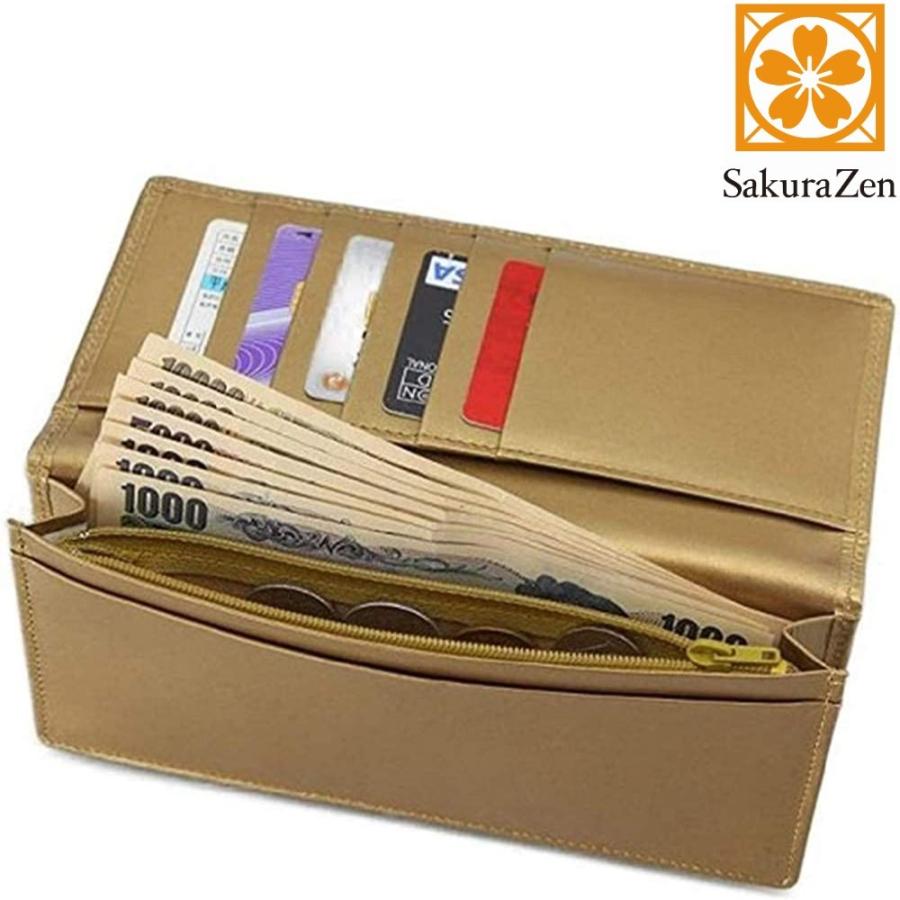 皇帝龍 長財布 風水 秘伝 金運 アップ 龍 本金箔 黄金刻印 和柄 メンズ
