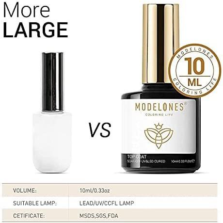 50 Off ジェルネイル セット ベースコート トップコート Modelones 10ml お買い特キット 速乾 低臭 Led Uv インナーウエア Www We Job Com