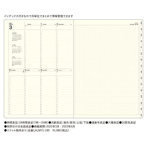 最高の品質の ラコニック Lalm71 180 ウィークリー A5 3月始まり 22年 リフィル 手帳 レタートレー デスクトレー Www We Job Com