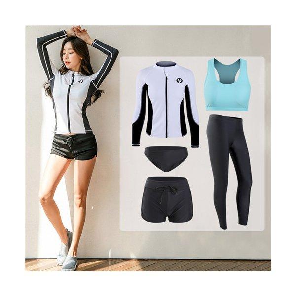 水着 ラッシュガード セット レディース メンズ 水着 長袖 ラッシュ ガード 上下セット ペア 水着 カップル おしゃれ ママ 4545r Sakusaku 通販 Yahoo ショッピング