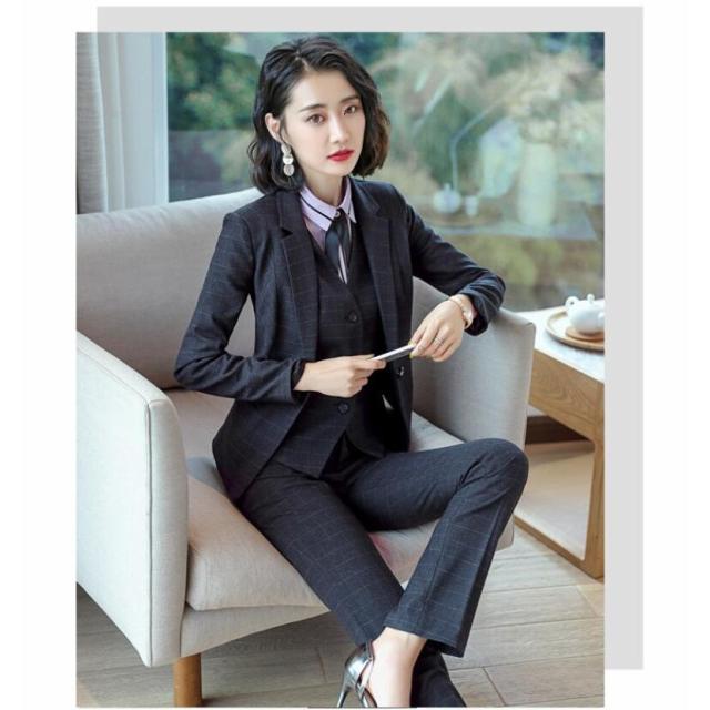 日本純正品 レディーススーツ パンツスーツ ベスト付き 上品 スカートスーツ 女性用 事務服 Ol おしゃれ セレモニースーツ フォーマル 通勤 チェック 社 割 Www Superavila Com