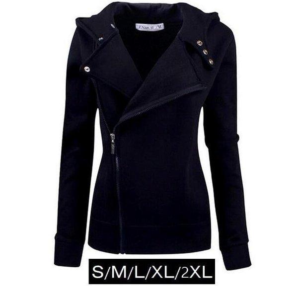 長袖ジャケット レディース 長袖 秋冬 秋 冬ライダースジャケット 大人 かっこいい おしゃれ あったか 2周年記念イベントが カジュアル ジップアップ フード付き ボタン