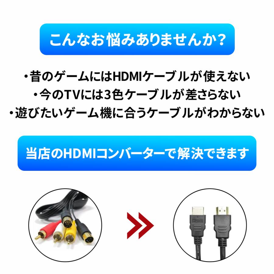 PS1 PS2 HDMI ケーブル 変換 コンバーター プレステ2 プレイステーション２ SONY Play Station Nostalvery｜sakusaku3939｜05
