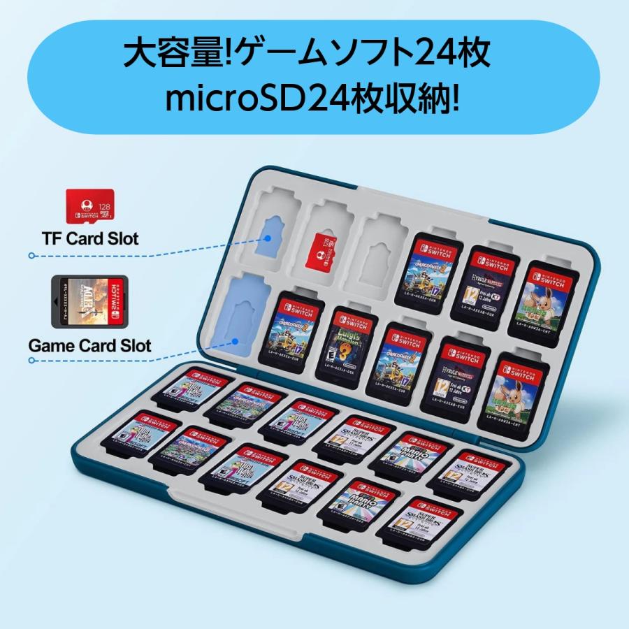 switch ゲーム カード ケース スイッチ ソフト ケース 24枚 48枚 収納｜sakusaku3939｜10