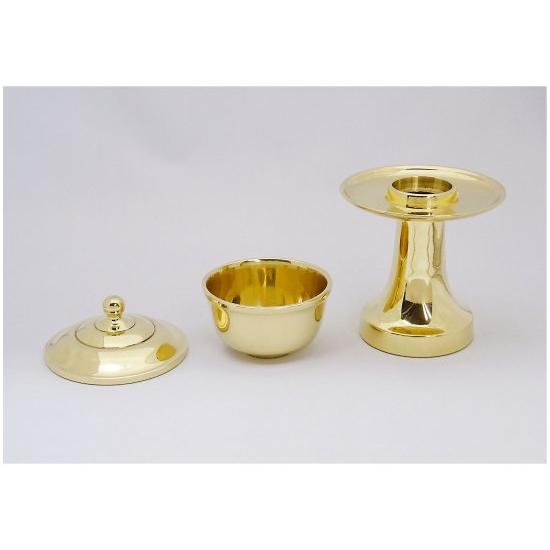 気質アップ】【気質アップ】 茶湯器 真鍮製 ミガキ仕上げ 高さ30cm（1