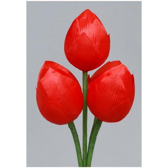 【密教法具】 布製五鋲花（五瓶花・五瓶華） 中サイズ 長さ約45.6cmの画像