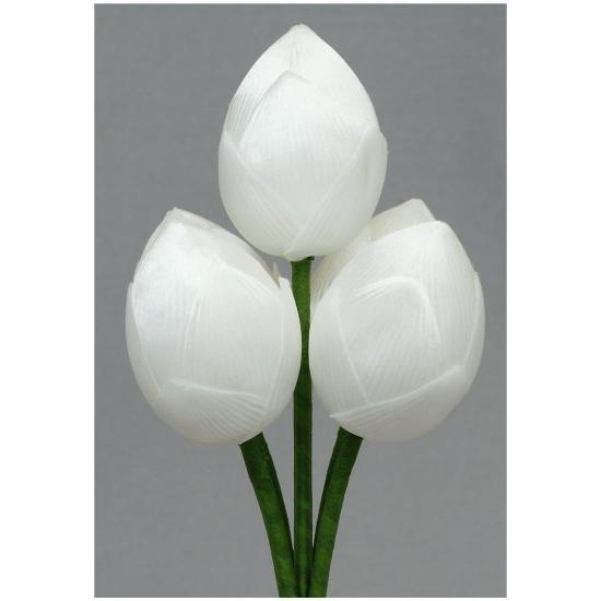 【密教法具】 布製五鋲花（五瓶花・五瓶華） 中サイズ 長さ約45.6cmの画像