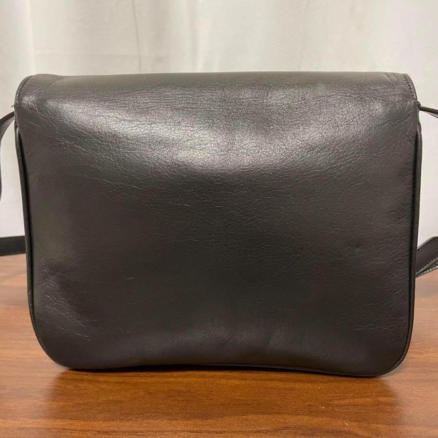 《大特価！》 セリーヌ CELINE ショルダーバッグ ブラック ゴールド金具 レザー　0081494｜sakustore｜04