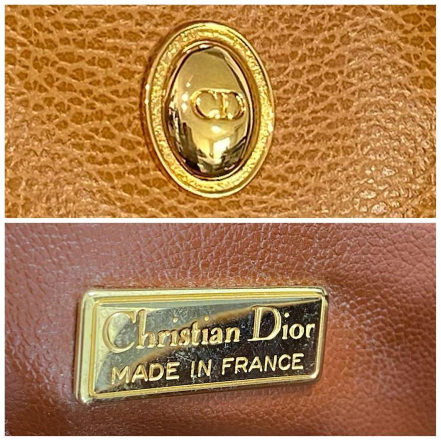 《大特価！》 Christian Dior ディオール ハンドバッグ キャメル レザー 1-35735｜sakustore｜05