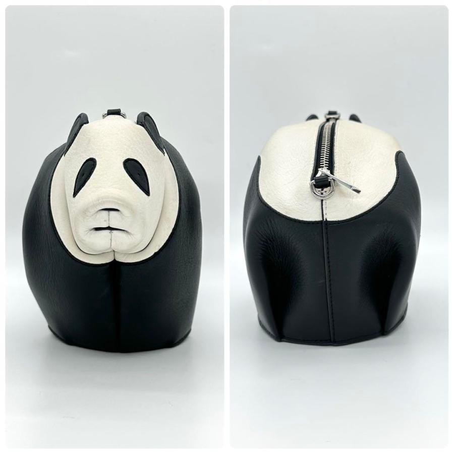 ロエベ LOEWE レザーアニマル パンダ ミニ ショルダーバッグ カーフ 