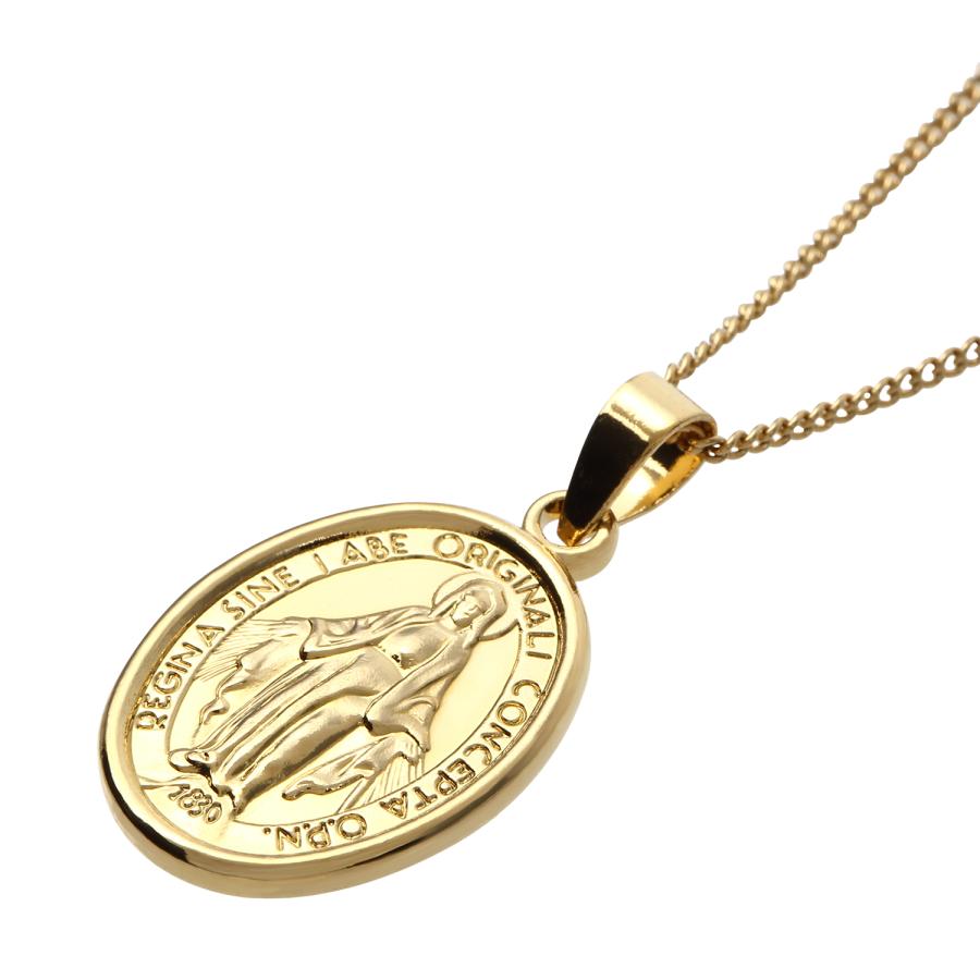 マリアメダイ ネックレス 奇跡のメダイ 不思議のメダイ メンズ 安い レディース ゴールド シルバー 男女兼用 ユニセックス 50cm 3096 3096 メンズアクセサリー店sakuto 通販 Yahoo ショッピング