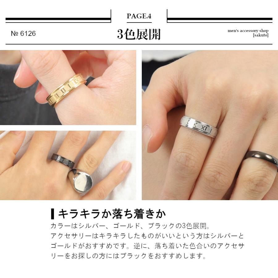 指輪 メンズ リング ステンレス ローマ数字 シンプル シルバー 指輪 メンズ リング ステンレス ローマ数字 シンプル シルバー