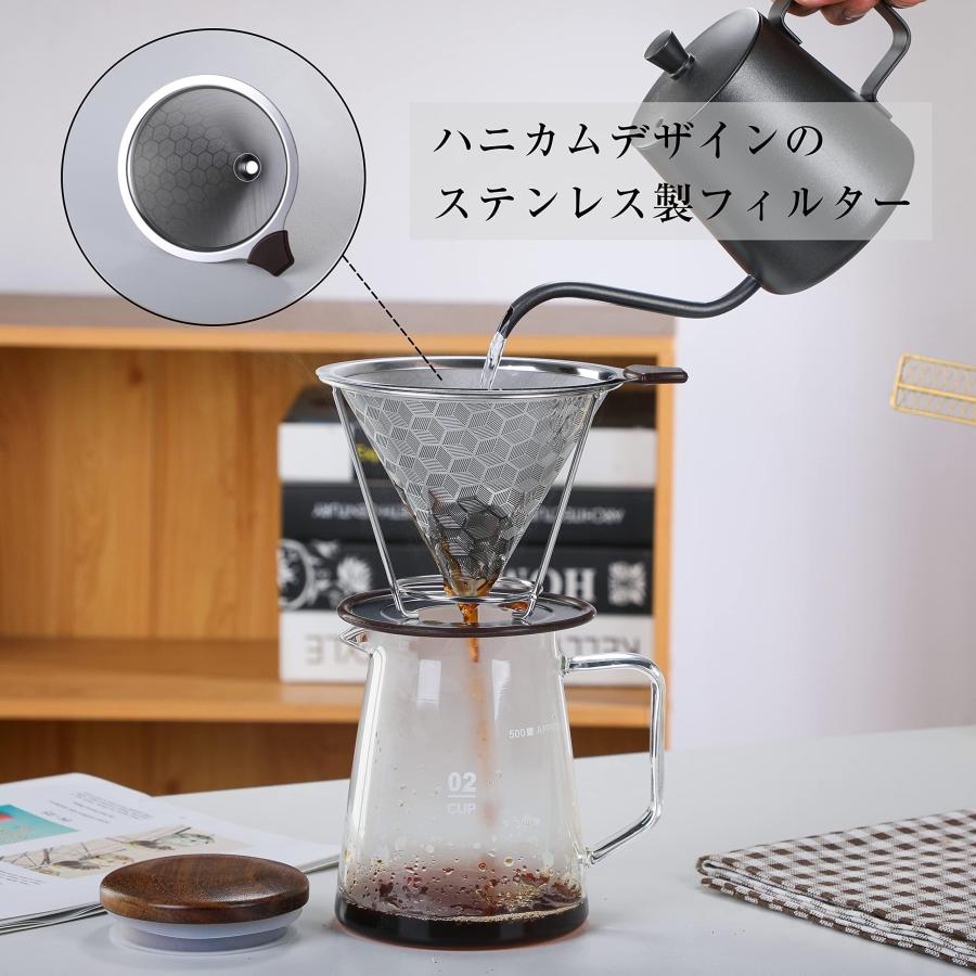 Blu Urbano Coffee コーヒードリッパー ペーパーレス ステンレス製 コーヒー ドリップ器具 メッシュ二重構造フィルター コーヒーフィルター｜sakyoyama2955｜02