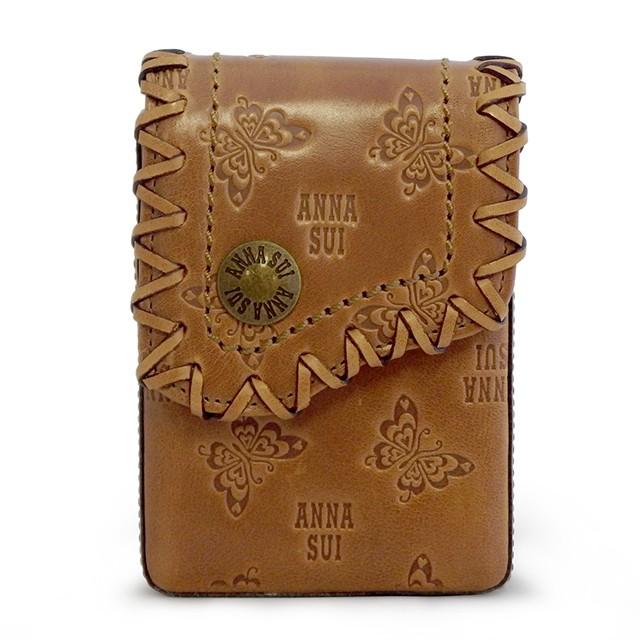 アナスイ ANNA SUI 煙草ケース 307524 牛革 52 たばこケース 編み込み
