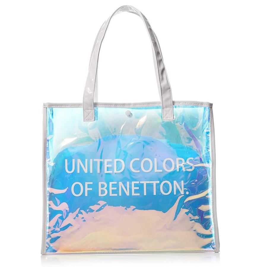 ベネトン Benetton バッグ 巾着ポーチ付き オーロラ ビニールバッグ ホログラム クリア トートバッグ ショルダーバッグ ホワイト Benet Wh Salada Bowl おしゃれブランド通販 通販 Yahoo ショッピング