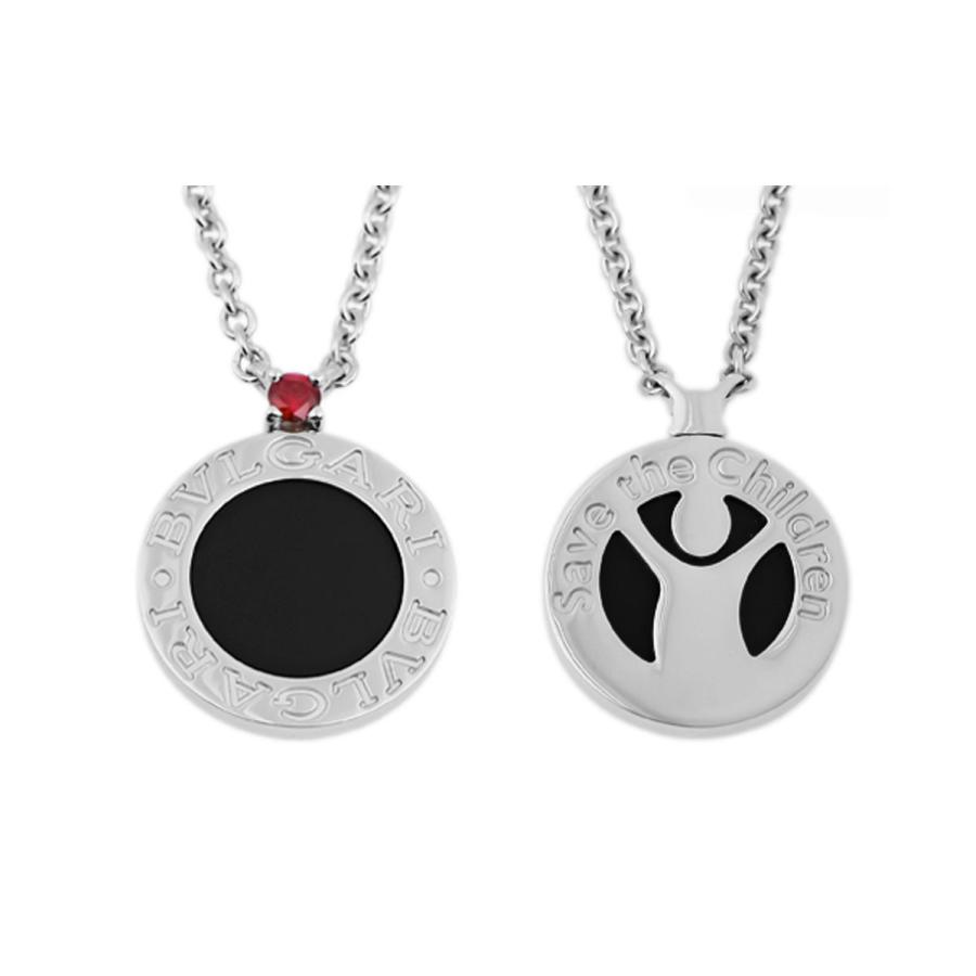 BVLGARI ブルガリ アクセサリー ネックレス シルバー オニキス BVLGARI ブルガリ アクセサリー ネックレス シルバー オニキス