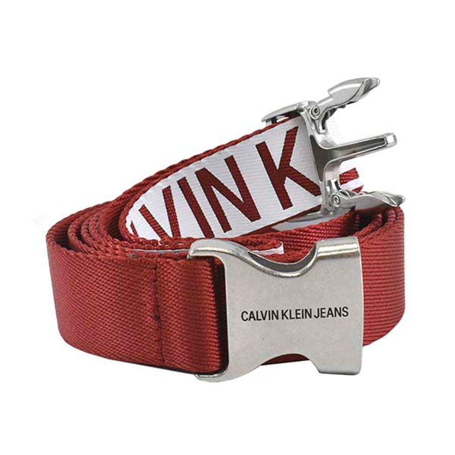 calvin klein canvas plaque belt