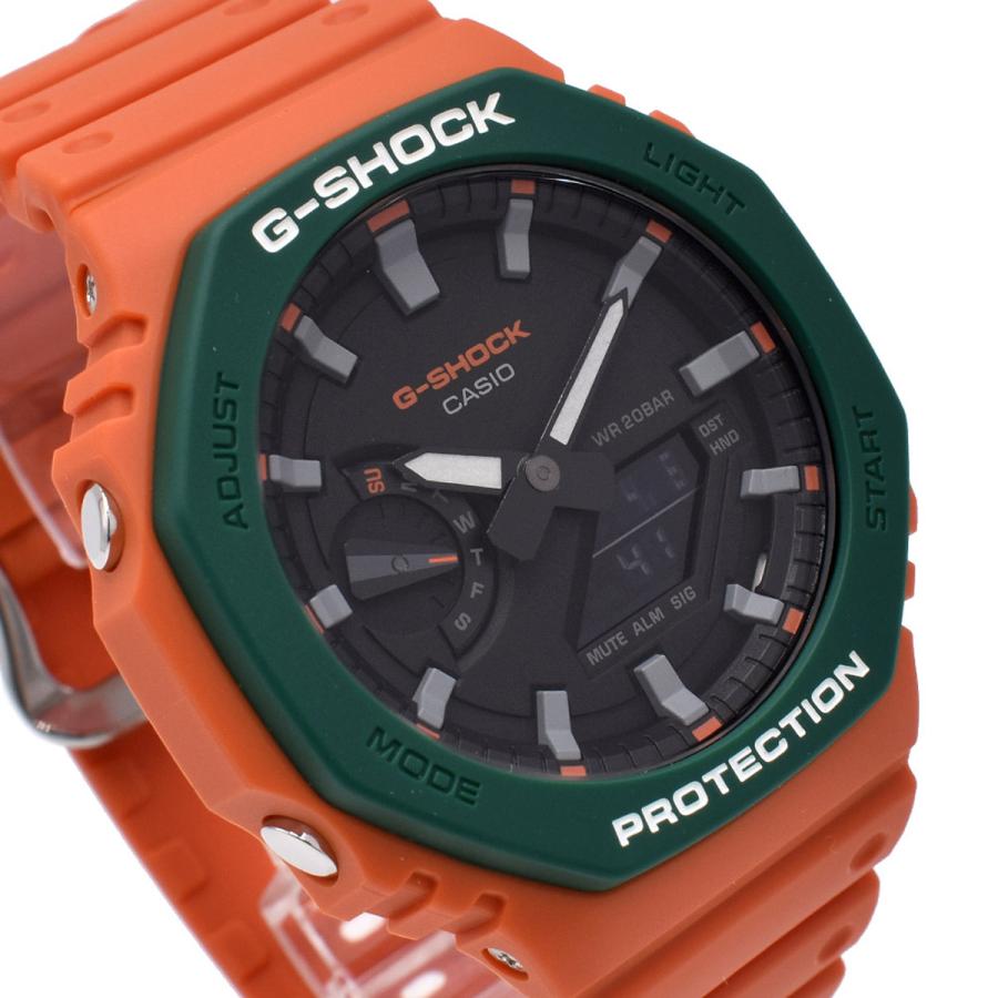 カシオ CASIO 腕時計 G-SHOCK Gショック GA-2110SC-4A ANALOG-DIGITAL 2100 SERIES アナログ デジタル アナデジ 時計 メンズ オレンジ+ブラック 海外正規品｜salada-bowl｜02