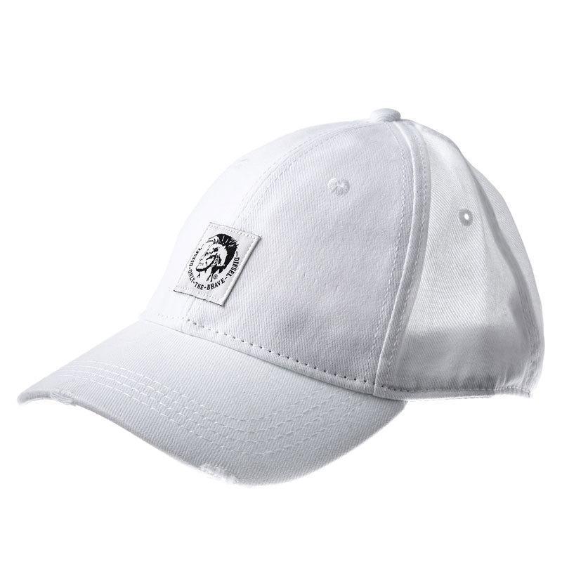 ディーゼル DIESEL 帽子 00SHHZ 0NAUI 100 CAP キャップ ベースボールキャップ ホワイト｜salada-bowl