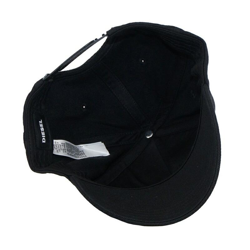 ディーゼル DIESEL 帽子 A00584 0KAVL 900 CAP キャップ ベースボールキャップ ブラック｜salada-bowl｜02
