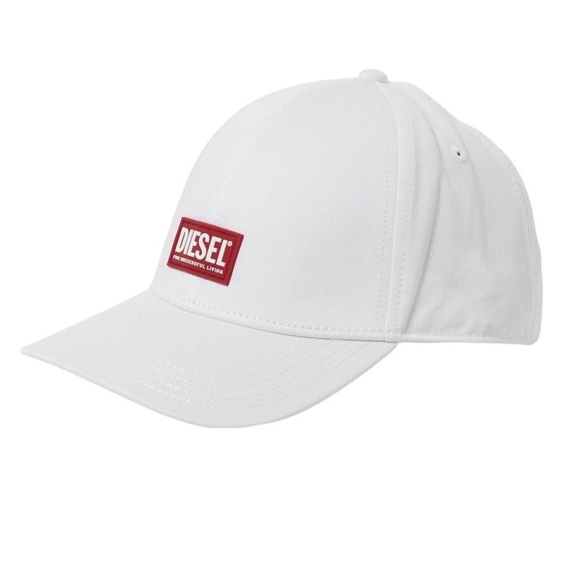 ディーゼル DIESEL 帽子 A02746 0JCAR 100 CAP キャップ ベースボールキャップ ホワイト｜salada-bowl