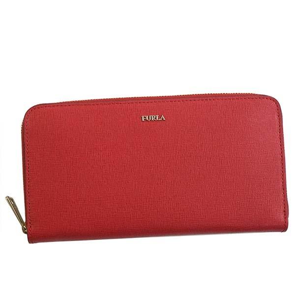 フルラ FURLA 長財布 ラウンドファスナー長財布 PS52 921796 BABYLON XL ZIP AROUND バビロン RUBY レッド系｜salada-bowl