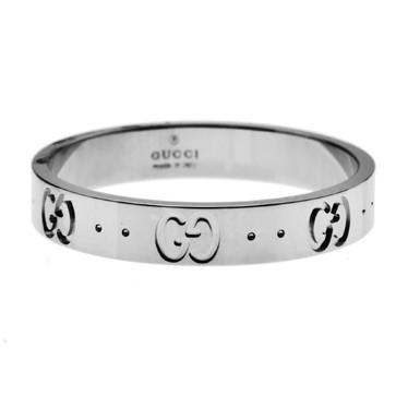 GG グッチ GUCCI アイコン リング ホワイトゴールド 073230 GG グッチ GUCCI アイコン リング ホワイトゴールド 073230