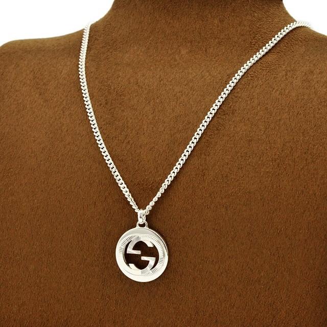 チェーン グッチ GUCCI インターロッキングG ネックレス ペンダント 