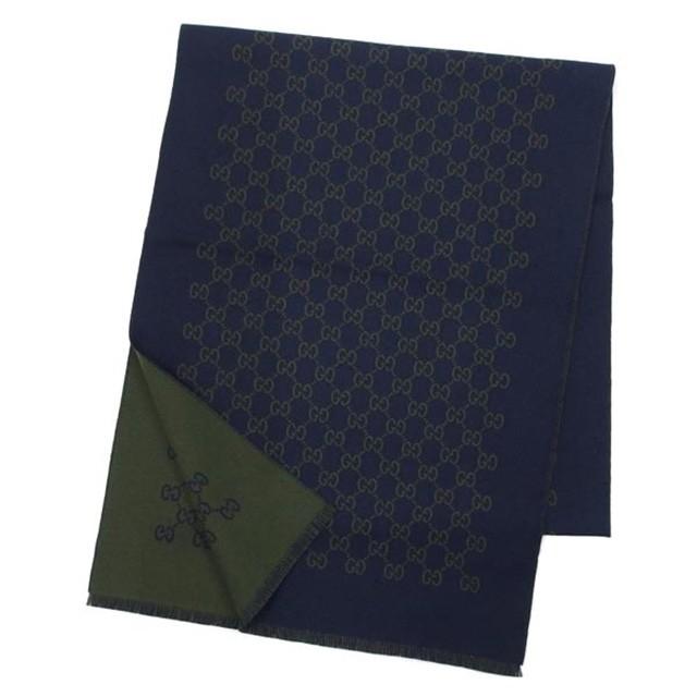 人気商品ランキング グッチ バレンタイン クリスマス プレゼント ブランド レディース マフラー メンズ グリーン ネイビー Ggパターンマフラー 4166 4g0 Gucci グッチ Gucci Ggパターン ブランド レディース メンズ マフラー 財布 帽子 ファッション小物