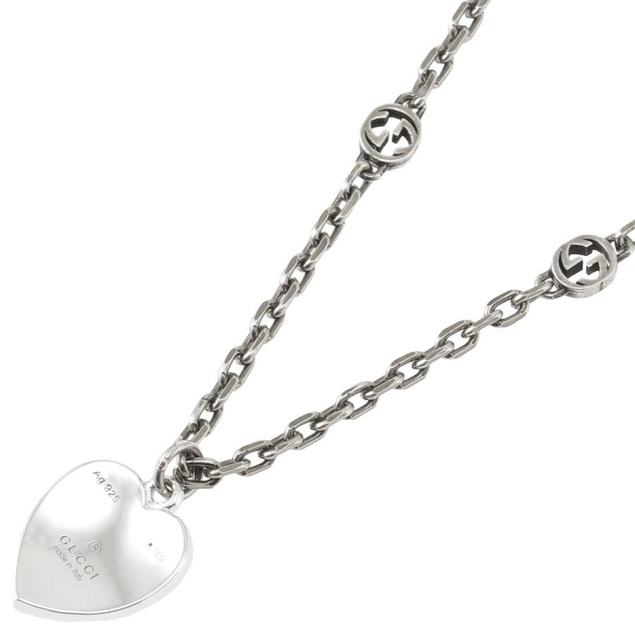 GUCCI グッチ ネックレス 645545 J89B4 8490 HEART インターロッキング 