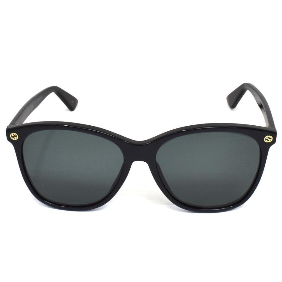 グッチ GUCCI サングラス GG0024S-001 ブラック グレー メンズ レディース ユニセックス UVカット レンズ GUCCI サングラス GG0024S ブラック グレー メンズ レディース ユニセックス gg0024 s001 ： フレーム プラスチック テンプル