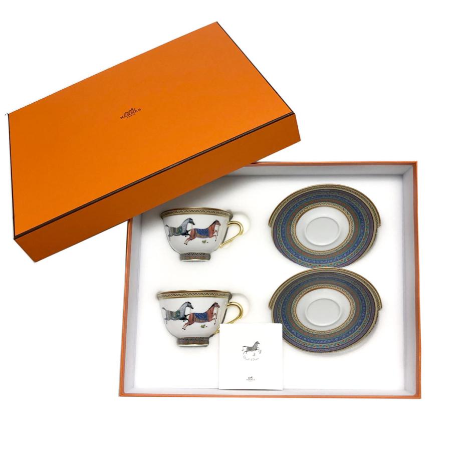 HERMES エルメス 食器 ペア 9884 CHEVAL DORIENT シュヴァル HERMES エルメス 食器 ペア 9884 CHEVAL DORIENT シュヴァル
