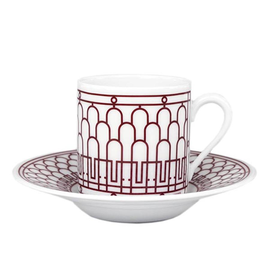 HERMES エルメス 食器 041017P H DECO ROUGE COFFEE CUP AND HERMES エルメス 食器 041017P H DECO ROUGE COFFEE CUP AND