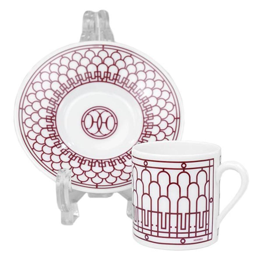 HERMES エルメス 食器 041017P H DECO ROUGE COFFEE CUP AND HERMES エルメス 食器 041017P H DECO ROUGE COFFEE CUP AND