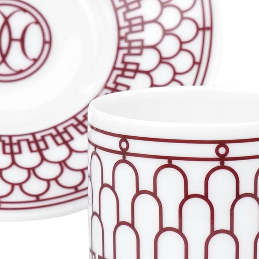 HERMES エルメス 食器 041017P H DECO ROUGE COFFEE CUP AND HERMES エルメス 食器 041017P H DECO ROUGE COFFEE CUP AND