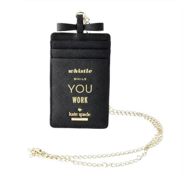 大幅値下 メール便ok 日本製 ケイトスペード Kate Spade New York カードホルダー ネックストラップ Cameron Street Lanyard 名刺ホルダー Idカードホルダー ゴールド プレゼント 誕生日 女性 クリスマス ギフト 新品 未使用 ケイトスペード カードケース レディース