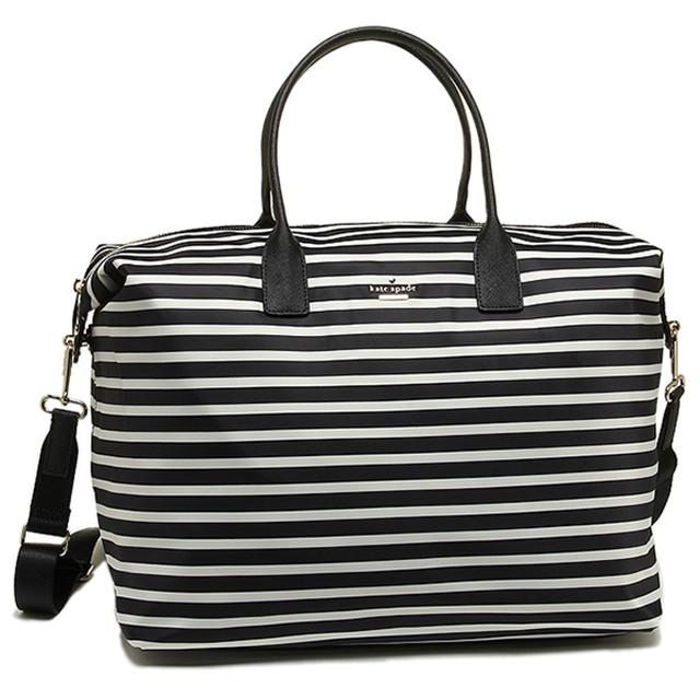 ケイトスペード kate spade pxru5474 071 ナイロン ボーダー柄 ショルダーストラップ付 ボストンバッグ トラベルバッグ レディース ブランド 正規 新作｜salada-bowl｜06