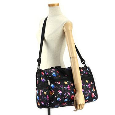 レスポートサック LeSportsac バッグ ミニボストンバッグ ショルダーバッグ 7184 D359 MEDIUM WEEKENDER Impressionist Flower ブラック系マルチ｜salada-bowl｜05